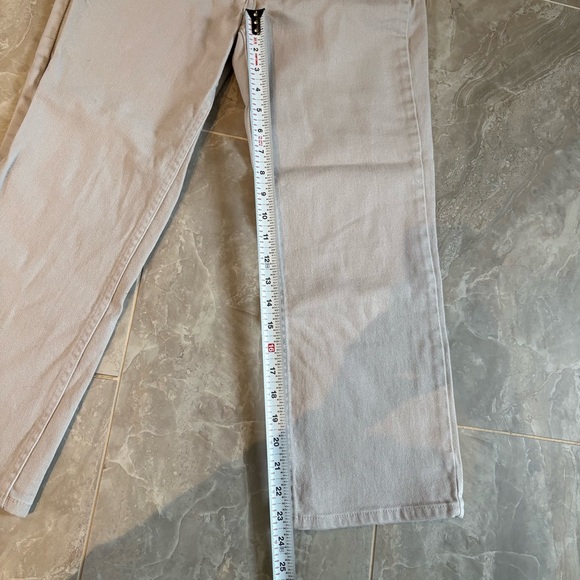 Caslon Women's Straight Leg Cropped Jeans Mid Rise Beige Sz 2 90s Classic Preppy - Picture 6 of 8